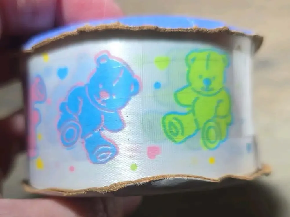 Ribbon Baby Multicolor Bears & Hearts 1 1/2